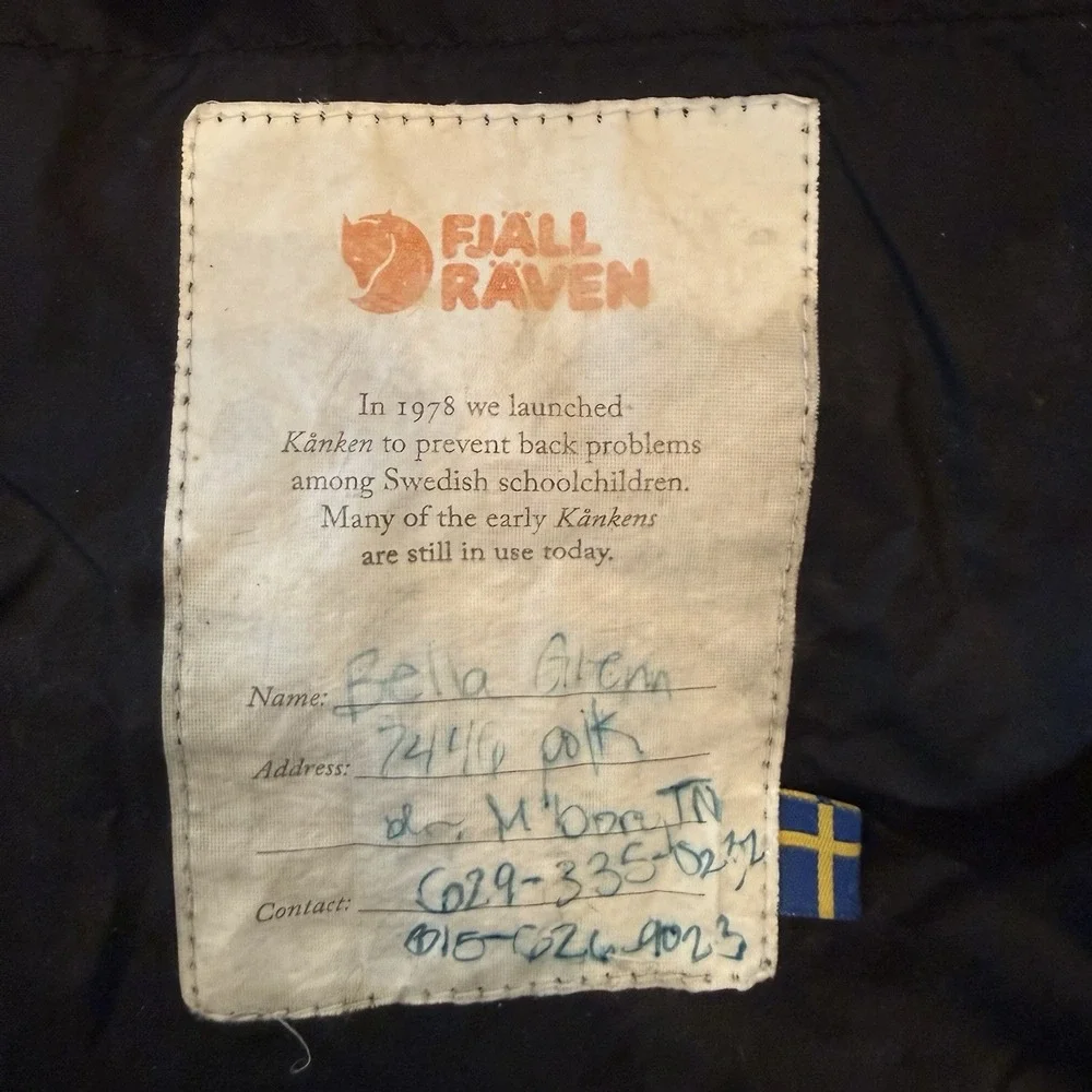 Fjallraven Kanken Backpack Black Tote Bag Travel Casual School Back Pack